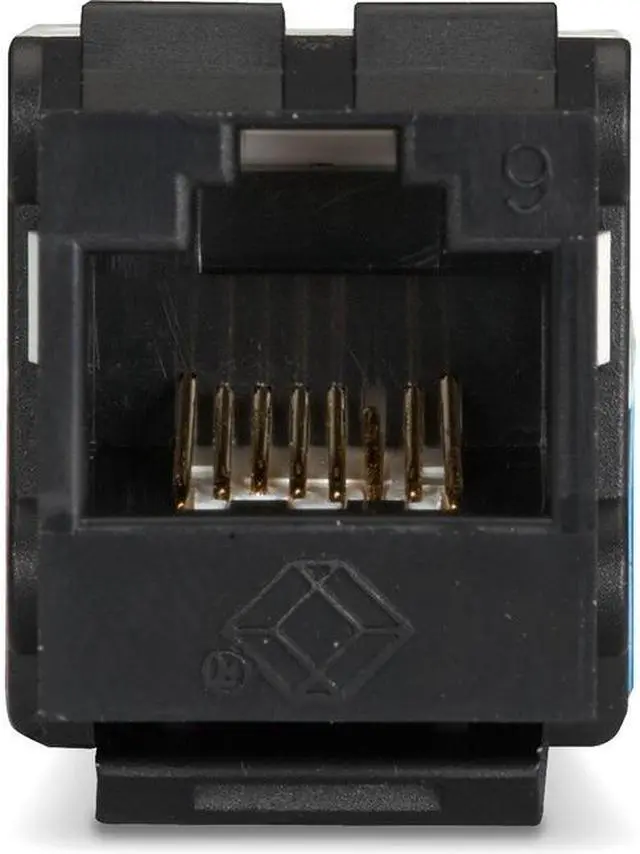 Alt view image 5 of 7 - Black Box GigaTrue2 CAT6 Keystone Jack Unshielded Black FMT631-R3