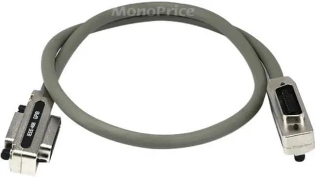Alt view image 4 of 5 - Monoprice IEEE-488 Cable - 1m - Gray,  With Metal Hood