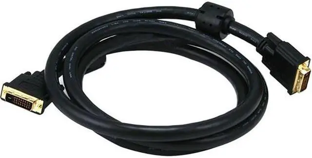 Alt view image 4 of 5 - Monoprice DVI-D Video Cable - 6 Feet - Black | 24AWG CL2 Dual Link 9.9 Gbps