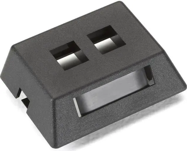 Alt view image 4 of 4 - WALLPLATE MODULAR FURN 2PT BK