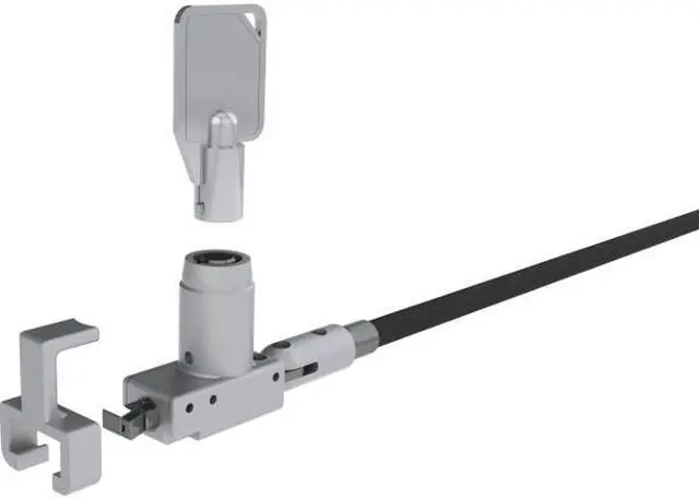 Main image of NOBLE WEDGE LOCK WITH BARREL KEY AND CABLE TRAP, TAA COMPLIANT