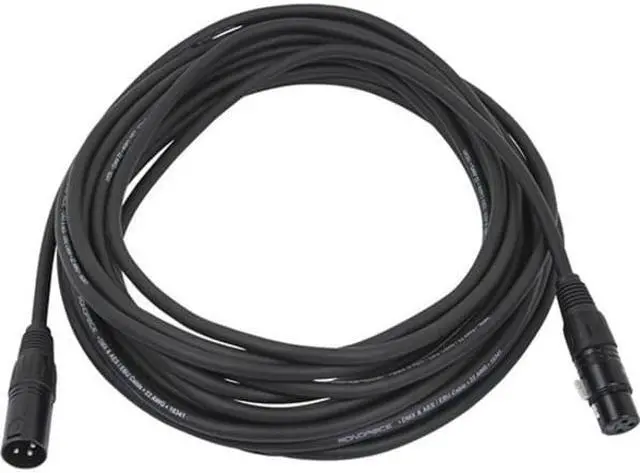 Alt view image 4 of 11 - Monoprice 20-foot (6 meter) 3-pin DMX Lighting & AES/EBU Cable