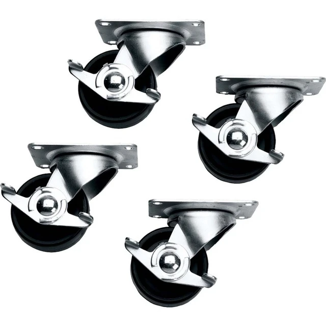 Alt view image 3 of 3 - Casters (4) For Slim 5 Racks (2 Locking)