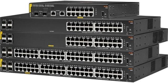 Aruba 6100 48G Class4 PoE 4SFP+ 370W Switch - 48 Ports