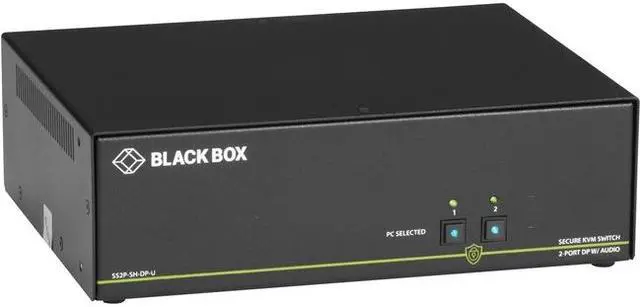 Alt view image 11 of 12 - BLACK BOX SS2P-SH-DP-U SECURE KVM SWITCH, NIAP 3.0 CERTIFIED - 2-PORT, SINGLE-MONITOR, DISPLAYPORT 4K30