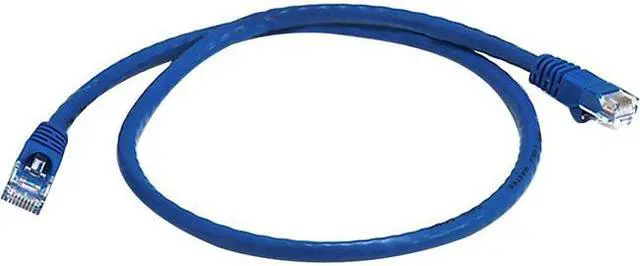 Alt view image 4 of 9 - Monoprice Cat6 Ethernet Patch Cable - 2 Feet - Blue | Network Internet Cord - RJ45, Stranded, 550Mhz, UTP, Pure Bare Copper Wire, 24AWG