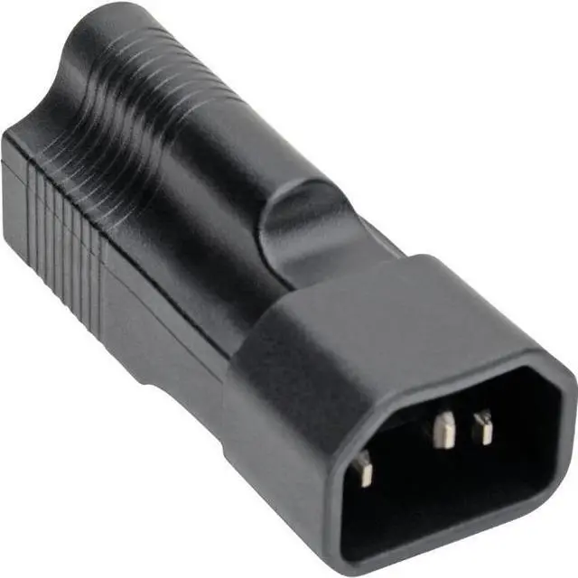 Alt view image 2 of 7 - Tripp Lite NEMA 5-15R to C14 Power Cord Adapter Converter 10A 125V Black