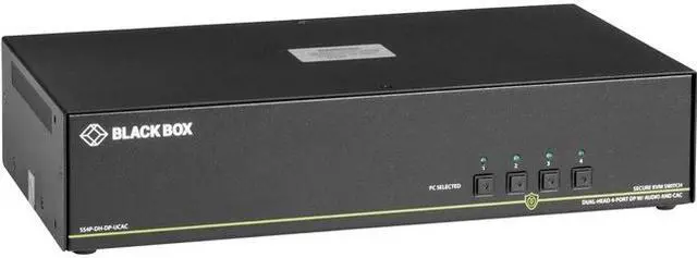 Alt view image 3 of 8 - Black Box KVM Switchbox with CAC SS4PDHDPUCAC