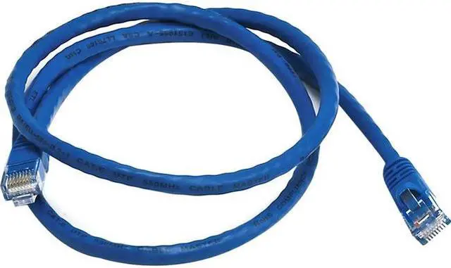 Alt view image 6 of 20 - Monoprice Cat6 Ethernet Patch Cable - Network Internet Cord - RJ45, Stranded, 550Mhz, UTP, Pure Bare Copper Wire, 24AWG, 3ft, Blue