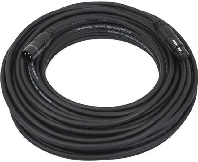 Alt view image 11 of 11 - Monoprice 4-Channel XLR Male to XLR Female Snake Cable Cord - 15 Feet- Black/Silver With Metal Connector Housings Plastic And Rubber Cable Boots