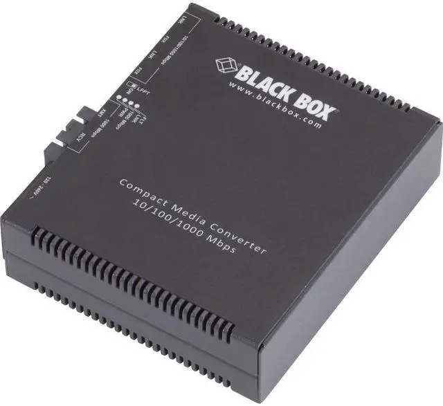 Alt view image 3 of 10 - Black Box Compact Media Converter Gigabit Ethernet Multimode 850nm 550m SC