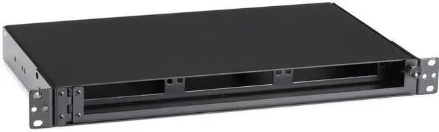 Alt view image 6 of 17 - Black Box Rackmount Fiber Shelf, 1U, 3-Adapter Panel