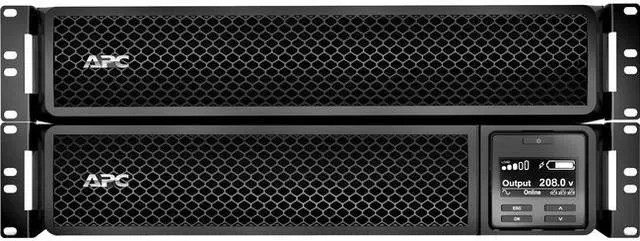 Alt view image 5 of 5 - APC SRT3000RMXLT-5KTF Smart-UPS On-Line, 3kVA, Rackmount 4U, 208V, 12x 5-20R+2x L6-20R NEMA outlets, SmartSlot, W/ transformer 208V to 120V, W/ rail kit