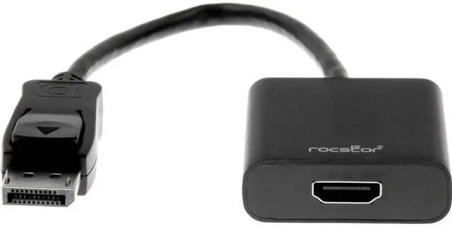 Alt view image 5 of 8 - Rocstor Y10A101-B1 Rocstor DisplayPort (male) to HDMI (female) Adapter Converter - 1 Pack - 1 x DisplayPort Male Digital Audio/Video - 1 x HDMI Female Digital Audio/Video - 1920 x 1200 Supported -