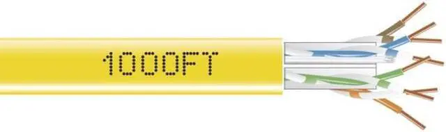 Alt view image 5 of 11 - Black Box EYN852A-PB-1000 CAT5e 350-MHz Solid Bulk Cable - Unshielded, CMP, Plenum, White, 1000 ft. Pull Box