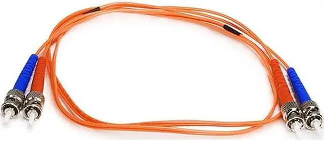 Alt view image 6 of 11 - Monoprice Fiber Optic Cable - 1 Meter - Orange | ST to ST, OM1, 62.5/125 Type, Multi Mode, Duplex