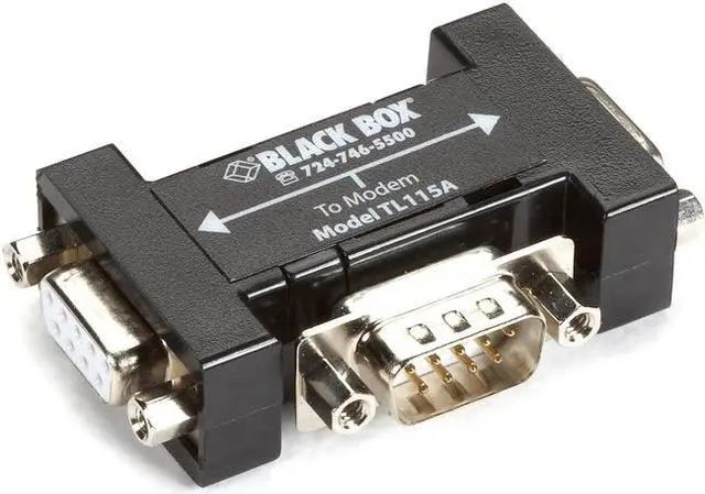 Alt view image 3 of 5 - Black Box TL115A 2-Port Rs232 Db9 Passive Splitt Er