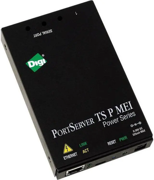 Main image of Digi PortServer TS 4 P MEI (mid- and end-span PoE) (International) - 1 x Network (RJ-45) - 4 x Serial Port - 10/100Base-TX - Fast Ethernet
