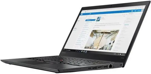 Alt view image 8 of 9 - Lenovo ThinkPad T470s 20HF004YUS 14" LCD Notebook - Intel Core i7 (7th Gen) i7-7600U Dual-core (2 Core) 2.80 GHz - 20 GB DDR4 SDRAM - 512 GB SSD - Windows 10 Pro 64-bit (English) - 2560 x 1440 - In-plane Switching (IPS) Technology - Black