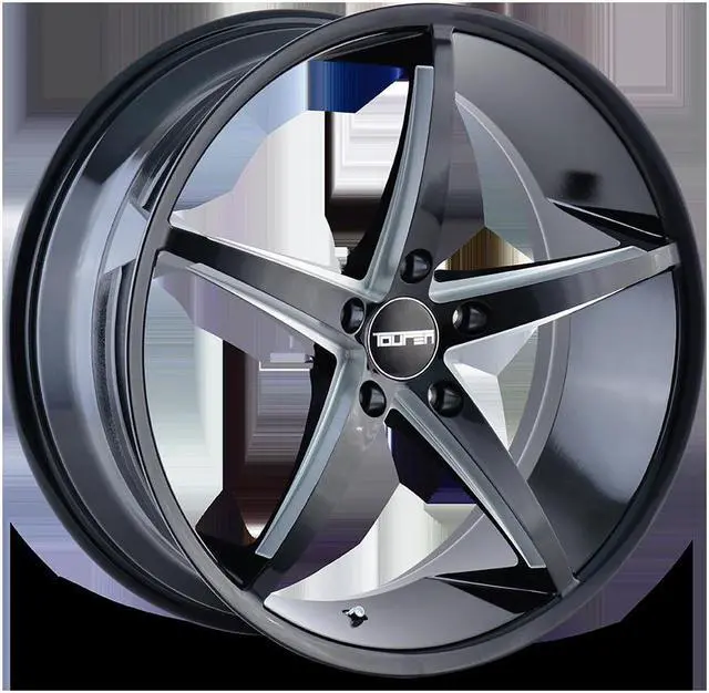 Alt view image 4 of 4 - 1 Wheel 17" TR70 17x7.5 5x115 Black 40ET 72.62CB 5 Spoke (3270-7764B)