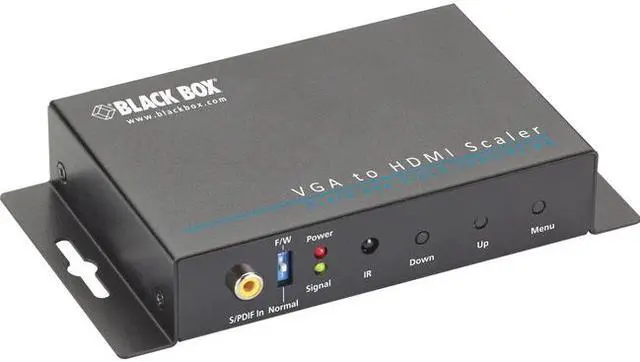 Alt view image 6 of 11 - Black Box Vga-to-hdmi Converter Scaler With Audio - Functions: Video Conversion, Video Scaling, De-interlace, Noise Filtering - 1920 X 1200 - Vga - Usb - Audio Line In - 1 Pack - (avsc-vga-hdmi-r2)