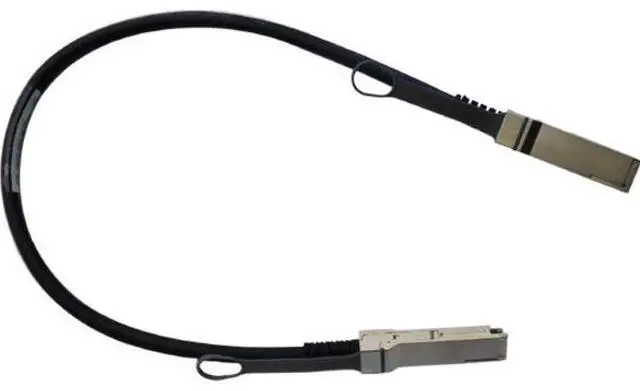 Alt view image 3 of 9 - Mellanox Passive Copper cable, IB HDR, up to 200Gb/s, QSFP56, LSZH, 0.5m, black pultab, 30AWG