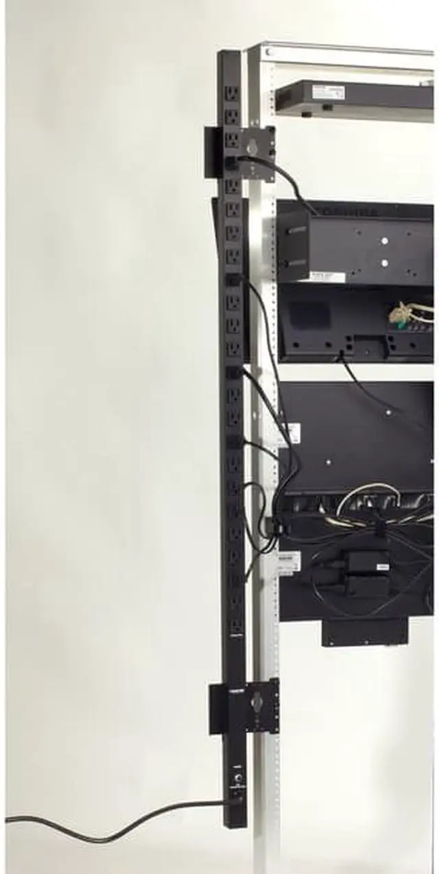 Alt view image 2 of 2 - Black Box Network Services PDUBV24-S15-120V 15 amp 24 Outlet 5-15R Vertical PDU Single Circuit