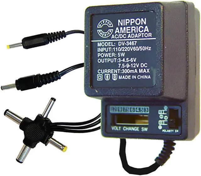 Alt view image 5 of 5 - NEW NIPPON DV3467 AC/DC 300mA POWER ADAPTER 6 WAY UNIVERSAL PLUG