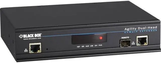 Alt view image 3 of 4 - Black Box Network Services ACR1020A-R Over IP Matrix Dual Head DVI KVM Extender Kit