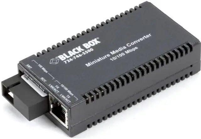 Main image of MultiPower Miniature Fast Ethernet (100-Mbps) Media Converter - 10/100-Mbps Copper to 100-Mbps Simplex Singlemode Fiber, 1550/1310nm, 2km