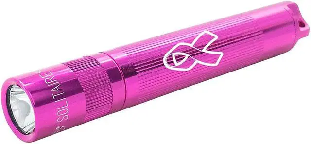 Alt view image 9 of 11 - MAGLITE K3AMW6 MAGLITE Incandescent 1-Cell AAA Solitaire Flashlight NBCF Pink