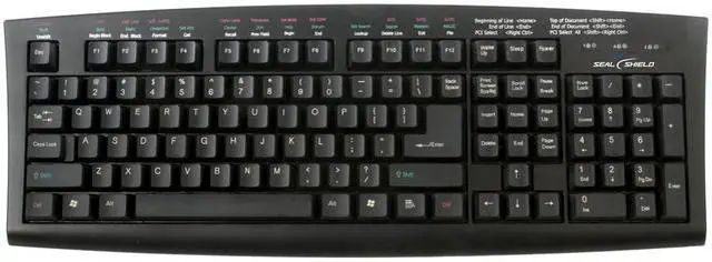Alt view image 3 of 8 - SEAL SHIELD SSKSVMM107 WASHABLE MEDITECH MAGIC MEDICAL GRADE KEYBOARD - DISHWASHER SAFE (BLACK)(USB)