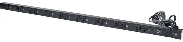 Alt view image 2 of 2 - Minuteman OEPD1815V48 18-port, 110V/12A, 48" 0U Vertical Mount - 18 x NEMA 5-15R - 120 V AC - 0U - Vertical - Rack-mountable