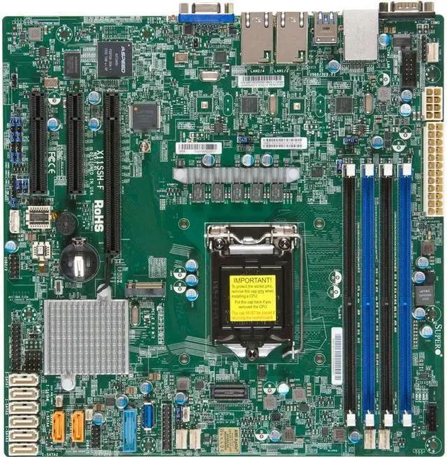 Alt view image 5 of 12 - Supermicro MBD-X11SSH-F-B Server Motherboard LGA 1151Intel C236 - Bulk packaging  -