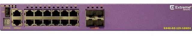 Alt view image 5 of 7 - Extreme Networks X440-G2-12t-10GE4 Ethernet Switch