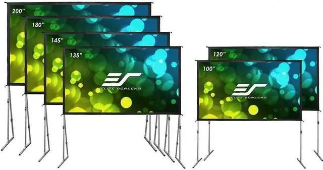 Alt view image 5 of 5 - Elite Screens Yard Master Plus OMS100H2PLUS Manual Projection Screen - 100" - 16:9 - Tripod