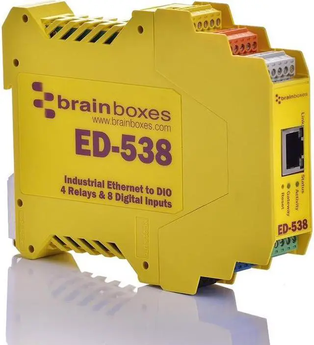 Alt view image 3 of 6 - Brainboxes ED-538 Brainboxes ED-538 Ethernet To Digital IO RelayIO Relay
