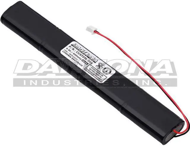 Alt view image 3 of 6 - Dantona CUSTOM-306 Replacement Emergency Lighting Battery