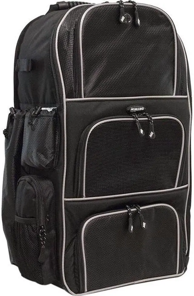 Alt view image 4 of 4 - Mobile Edge - Baseball Backpack - Black w/Silver Piping