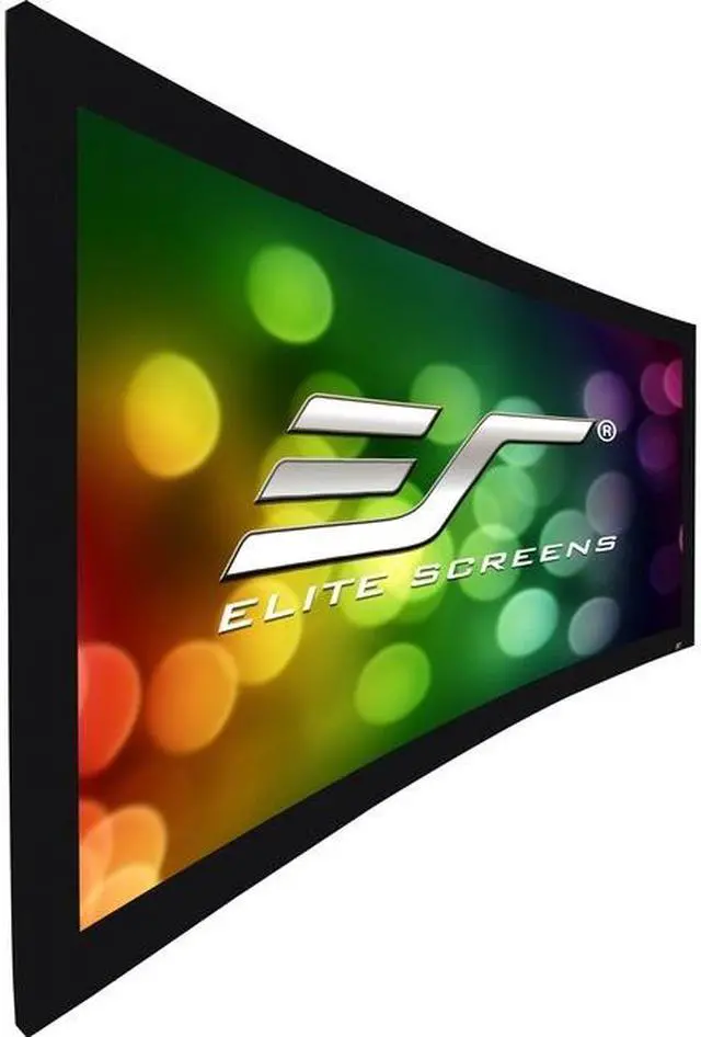 Alt view image 9 of 9 - Elite Screens CURVE92WH2 Lunette 2 Series 92" 16:9 Fixed Frame Projection Screen