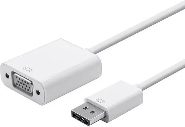 Alt view image 5 of 8 - Monoprice DisplayPort 1.2a to VGA Active Adapter - White