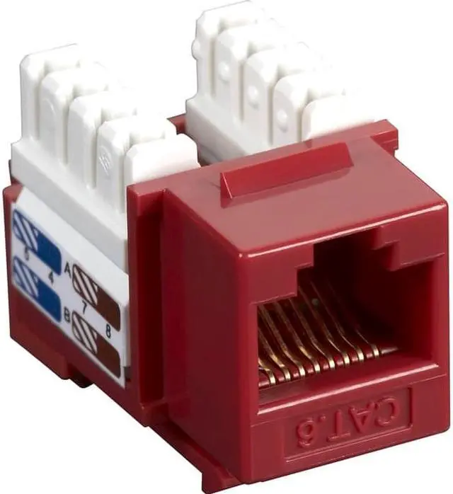 Alt view image 6 of 6 - Black Box AT6 Value Line Keystone Jack Red