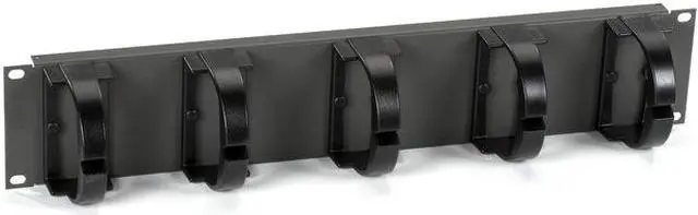 Alt view image 2 of 2 - Black Box 39698 19In Horizontal 2U Rackmount Cable Ring Mgmt Pnl