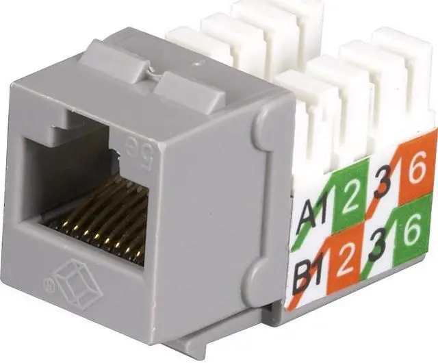 Alt view image 4 of 4 - GIGABASE2 CAT5E JACK, UNIVERSAL WIRING,