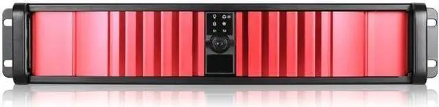 Alt view image 8 of 8 - iStarUSA D-200SEA-RD-RAIL24 2U Compact Stylish Rackmount Chassis with Red SEA Bezel and 20" Sliding Rail Kit