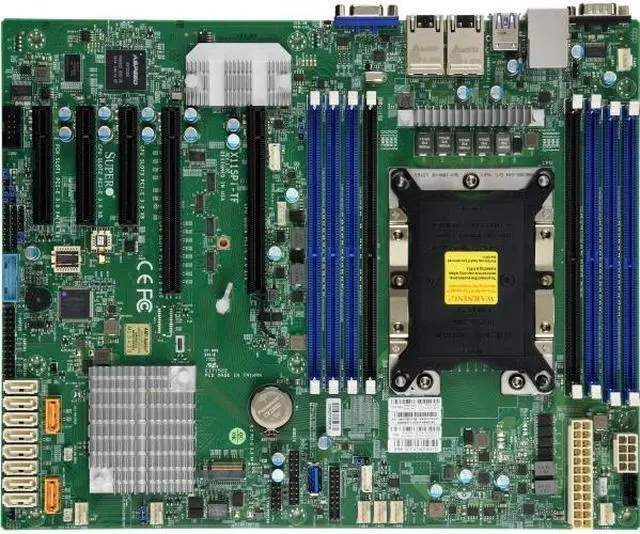 Alt view image 2 of 3 - Supermicro Motherboard MBD-X11SPI-TF-O Xeon Single Socket S3647 C622 Max.1TB PCI Express ATX (MBD-X11SPI-TF-B) - Bulk packaging - - OEM