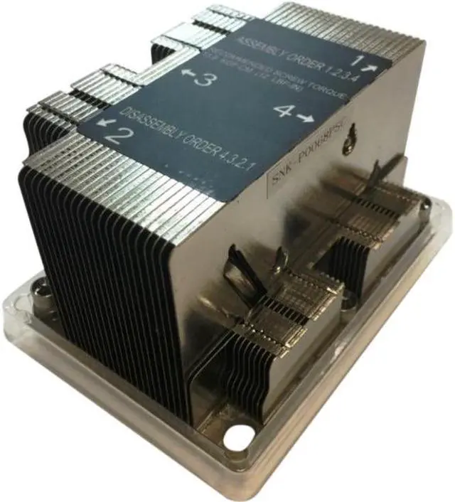 Alt view image 12 of 13 - Supermicro SNK-P0068PSC LGA 3647-0 2U &UP X11 Purley Platform CPU Heat Sink