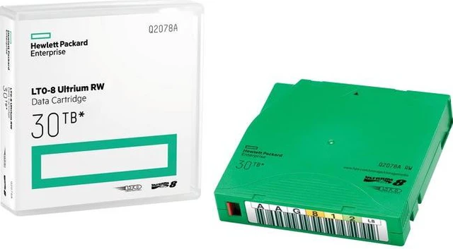 Alt view image 2 of 5 - HP LTO-8 Ultrium 30TB RW Custom Labeled Library Pack 20 Data Cartridges with Cases