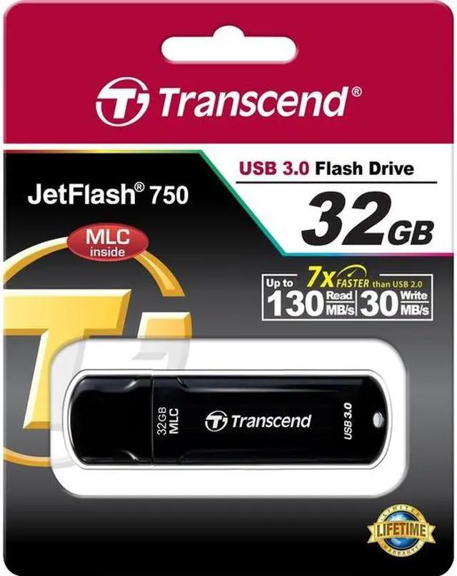 Alt view image 14 of 20 - Transcend 32GB JetFlash 750 USB 3.0 Flash Drive