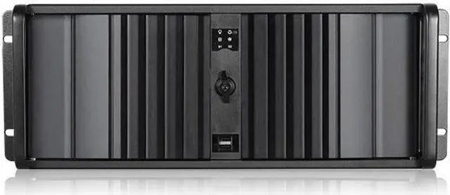 Alt view image 8 of 8 - iStarUSA D-400SEA-BK-RAIL24 4U Compact Stylish Rackmount Chassis with Black SEA Bezel and 20" Sliding Rail Kit